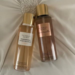 mandarin and honeysuckle & bare vanilla